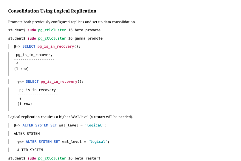 Source slide page 15: Consolidation Using Logical Replication