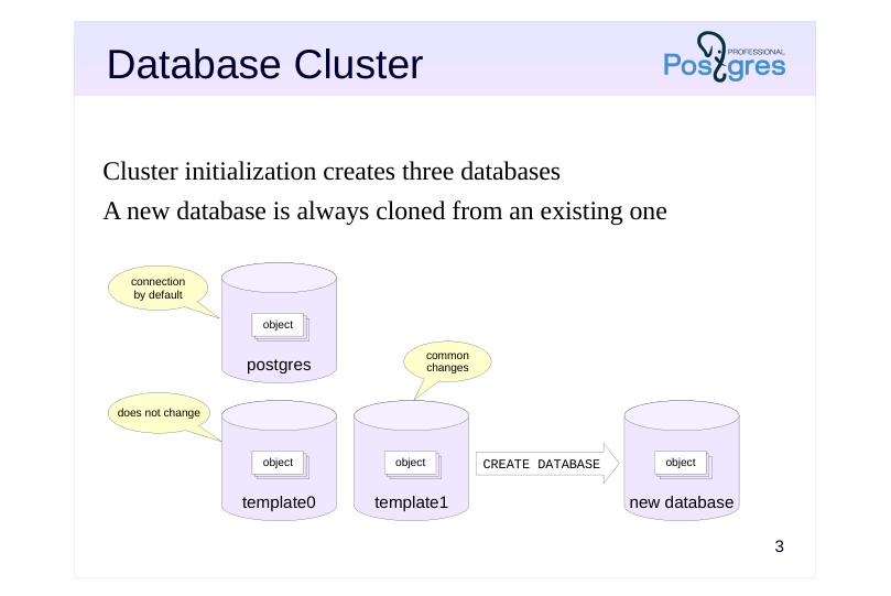 Source slide page 3: Database Cluster