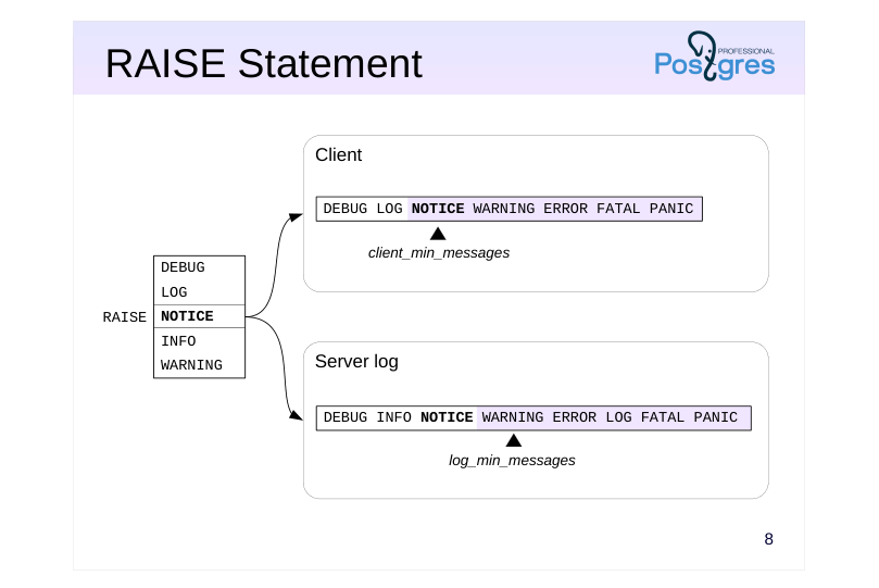 Source slide page 8: RAISE Statement