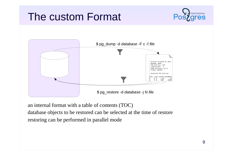 Source slide page 10: The custom Format