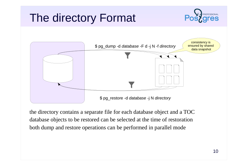 Source slide page 11: The directory Format