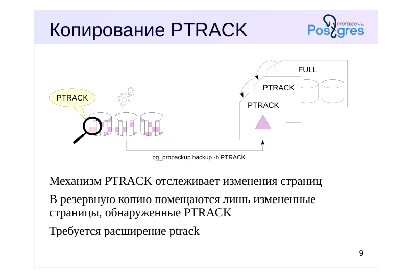 Source slide page 10: Копирование PTRACK